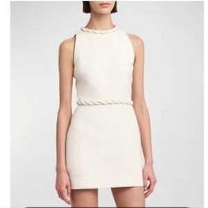 Valentino Garavani wool And Silk Blend Crepe Mini Dress Size 40